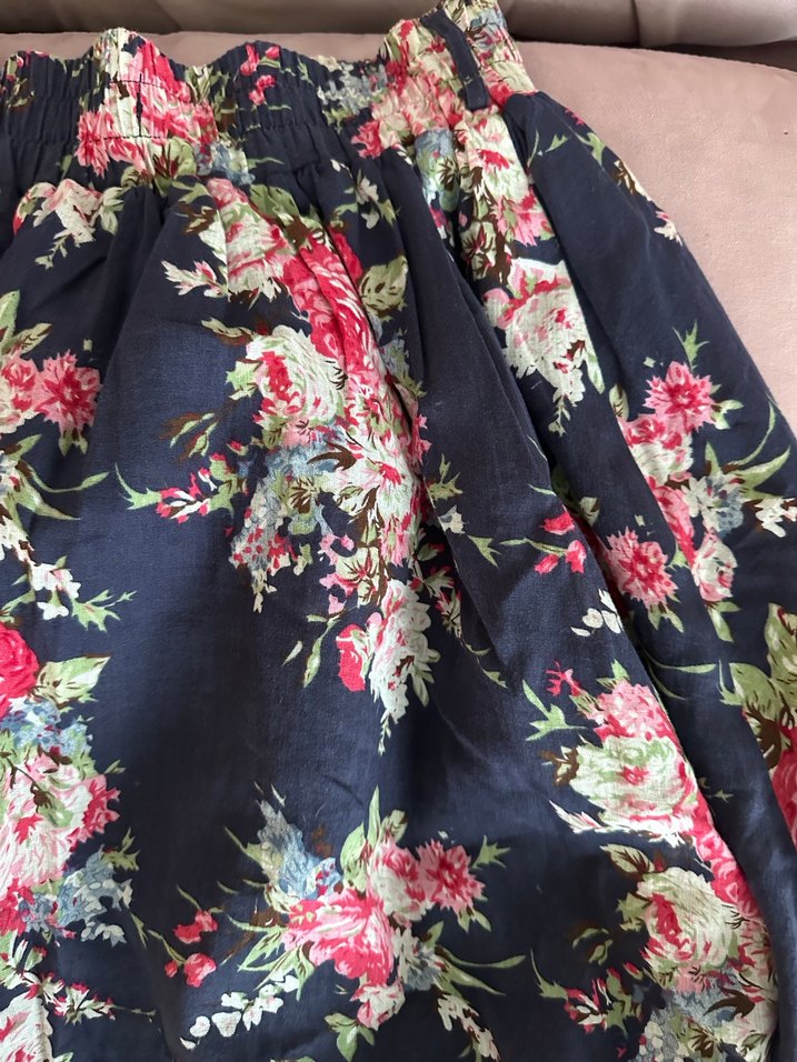 Çiçek Desenli Bohem Etek - Görsel 3