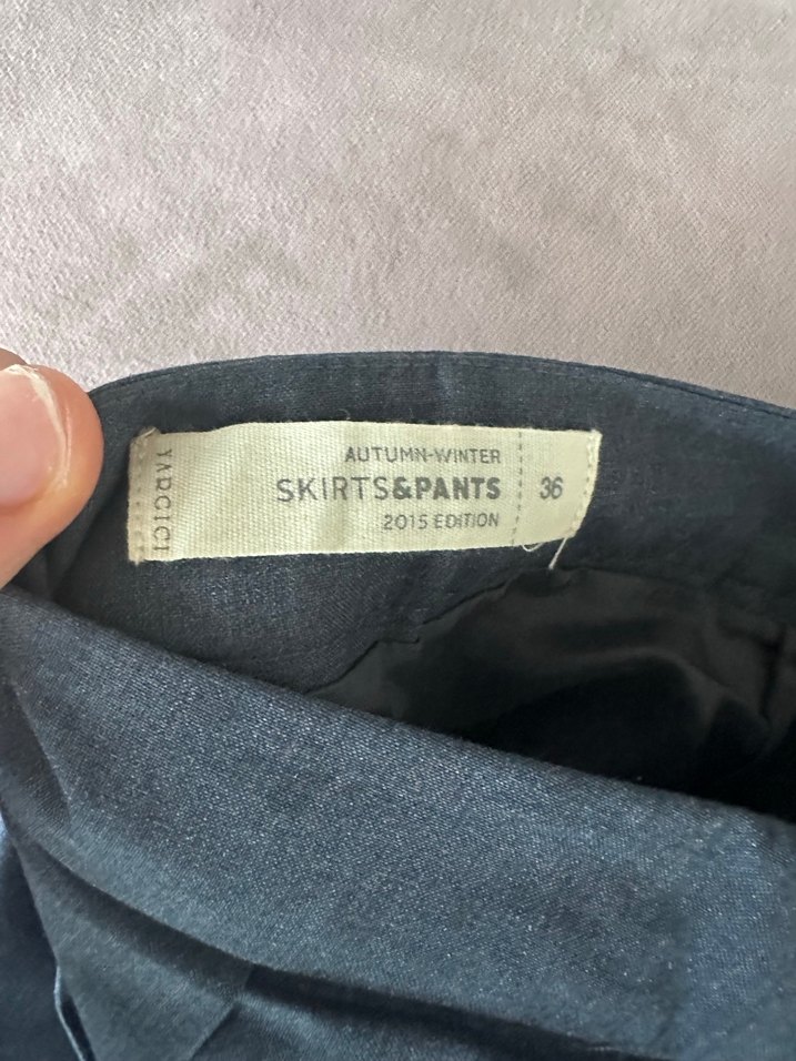 Gri Pilili Midi Kadın Etek - Görsel 4