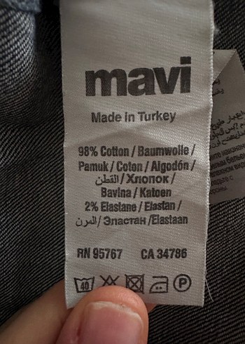 Mavi Kadın Denim Ceket, Düğmeli, Regular Fit - Görsel 4
