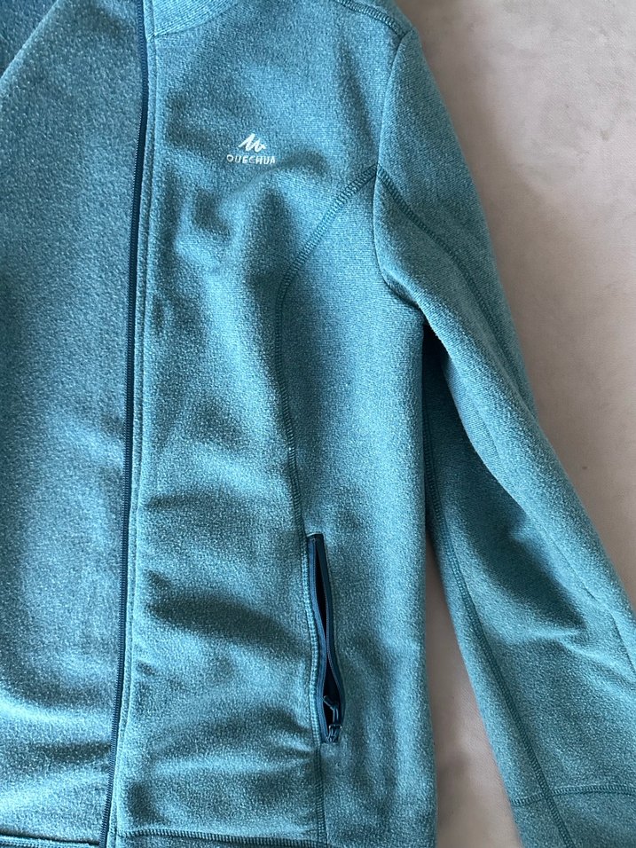 Mavi Fermuarlı Polar Ceket - Görsel 4