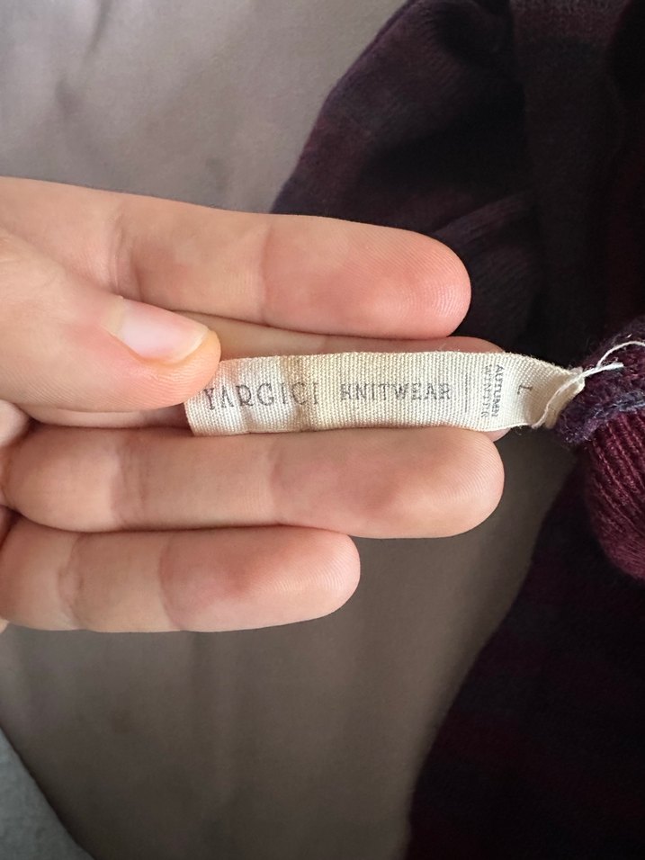 Bordo Boğazlı Triko Kadın Kazak - Görsel 4