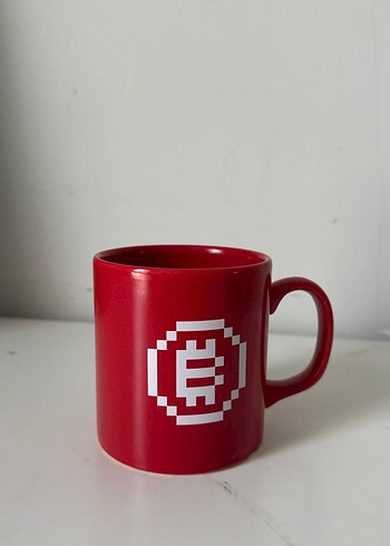Diğer Retro Pixelli Kirmizi Seramik Kupa