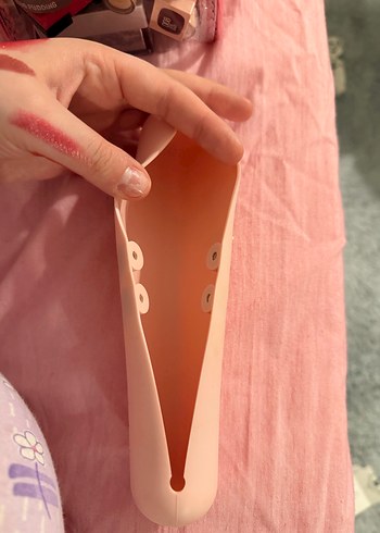 Kadınlar için Pudra Pembe fırça Kutusu - Görsel 3