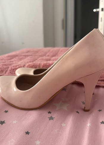 35 Beden Pembe Nude Stiletto Topuklu Kadın Ayakkabı