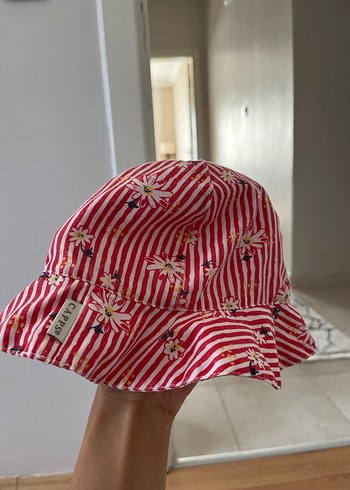 Çocuk Desenli Şapka Seti Velcro Detaylı - Görsel 4