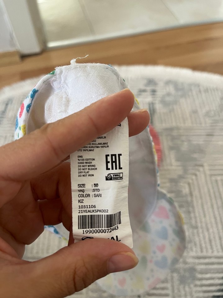 Çocuk Desenli Şapka Seti Velcro Detaylı - Görsel 2