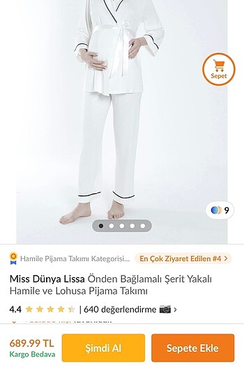 Hamile Lohusa Pijama Takımı - Görsel 3