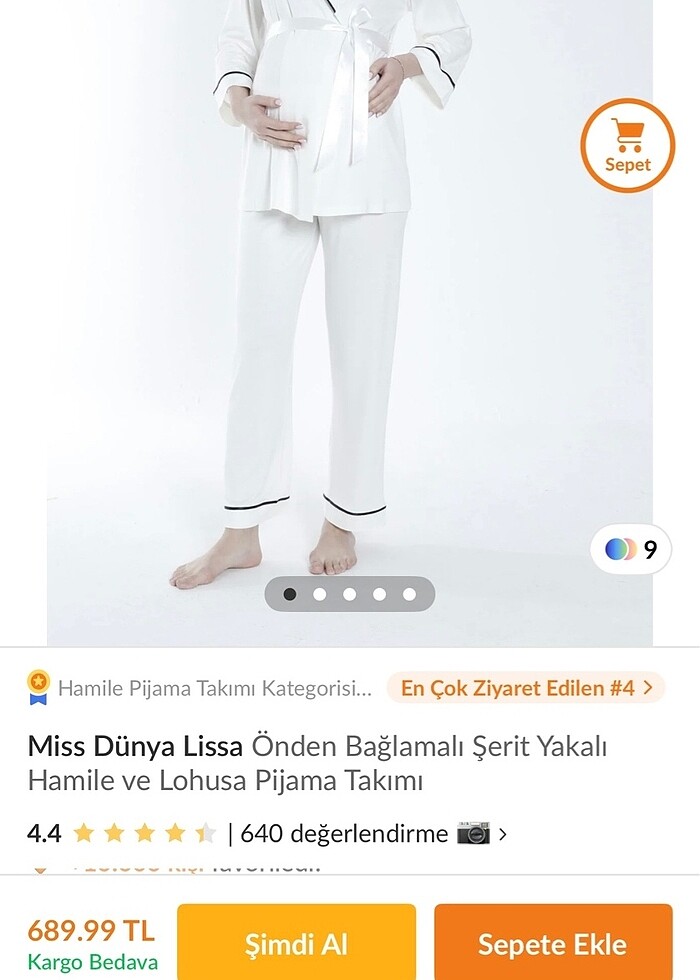 Hamile Lohusa Pijama Takımı - Görsel 3