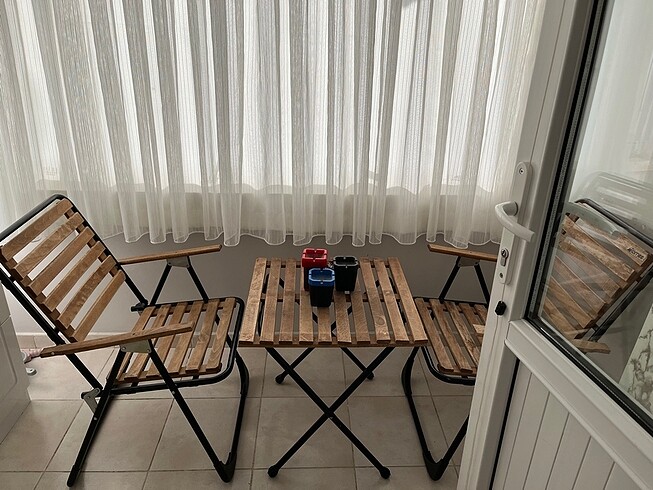 Katlanabilir Balkon Masa Sandalye