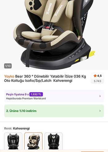 Yoyko Oto Koltuk -Sıfır Ayarında - Görsel 8