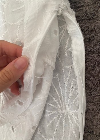 Diğer Dantel Detaylı Beyaz Bohem Bluz