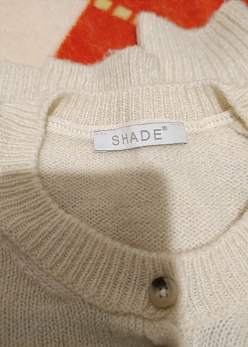 Çizgili Beyaz Triko Kadın Kazak - Görsel 2