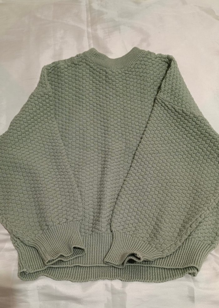 Gri Örgü Kadın Kazak - Görsel 2