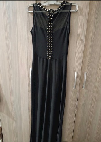 Siyah uzun abiye - Görsel 3