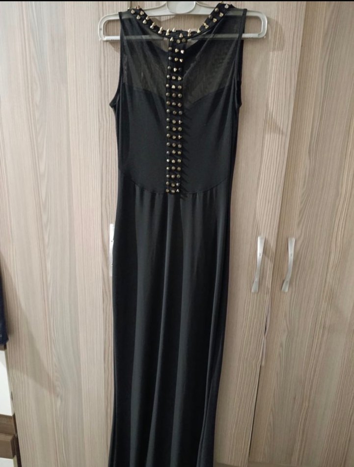 Siyah uzun abiye - Görsel 3