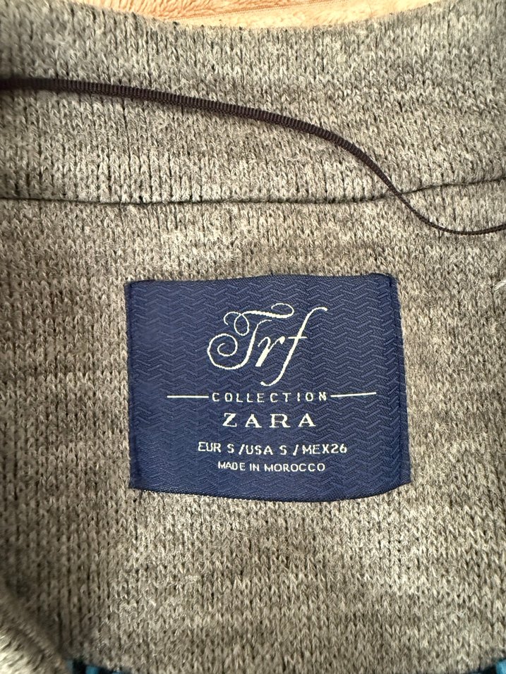 Zara Gri Triko Ceket - Görsel 2