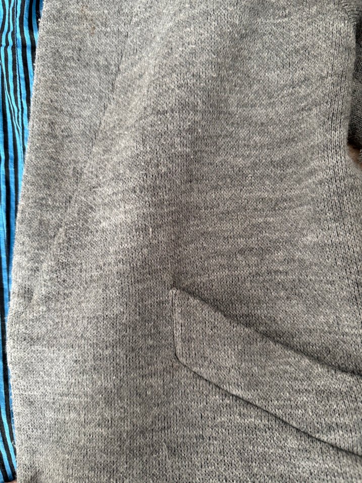 Zara Gri Triko Ceket - Görsel 3