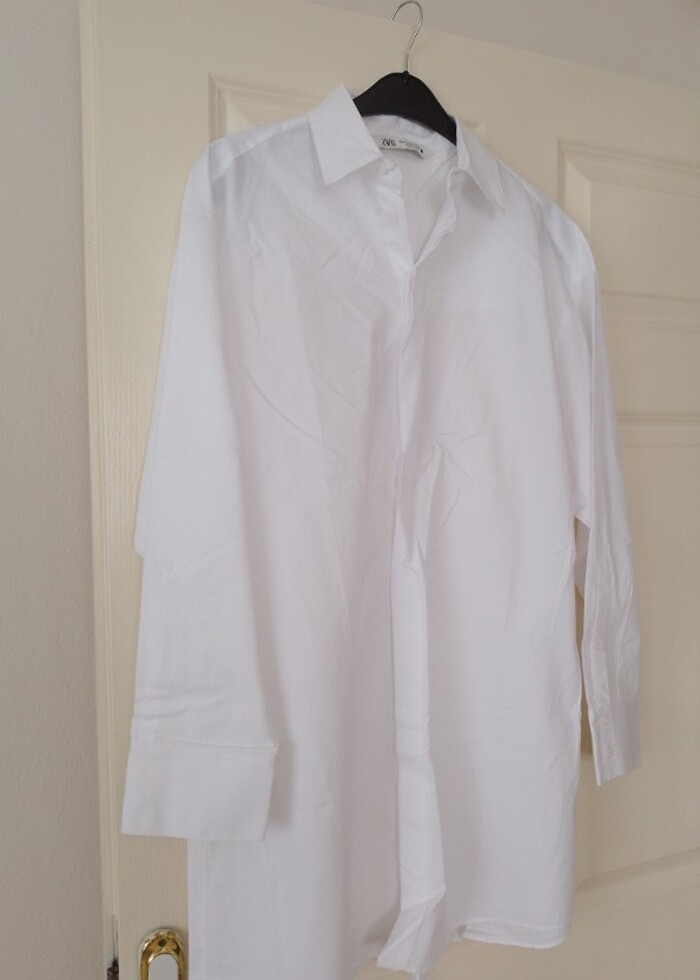 zara tunik gomlek - Görsel 4