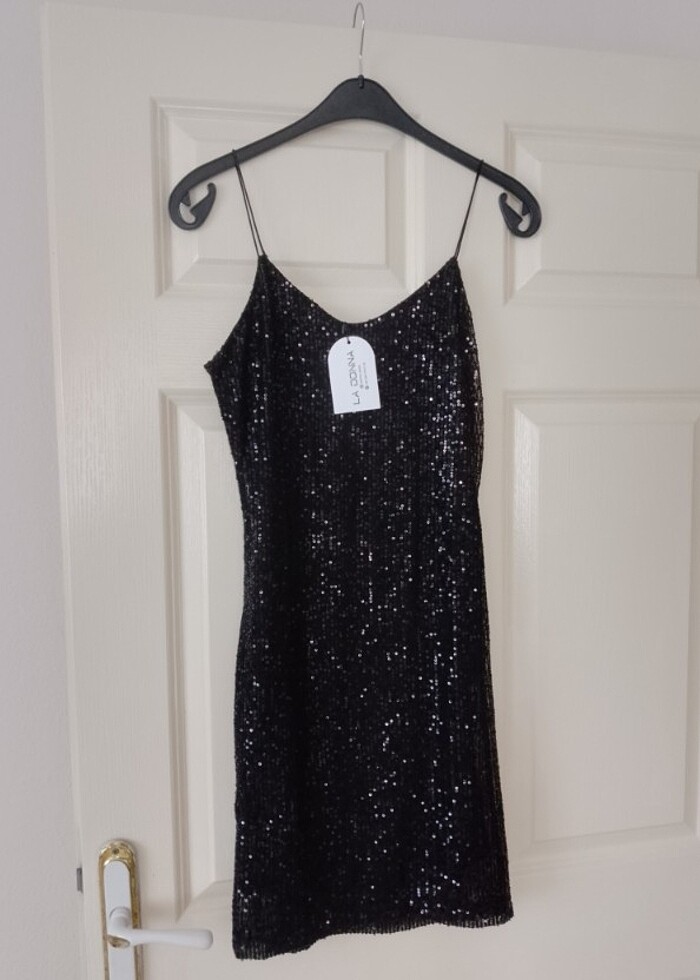 Pul payetli elbise - Görsel 2