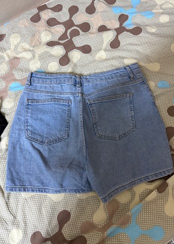 Kadın Mavi Denim Mini Şort - Görsel 2