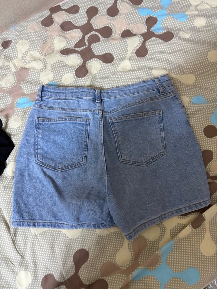 Kadın Mavi Denim Mini Şort - Görsel 2
