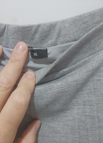 xl Beden gri Renk Yazlık gri Bende etek xl