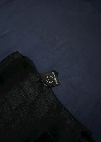 Modakaşmir siyah şal - Görsel 2