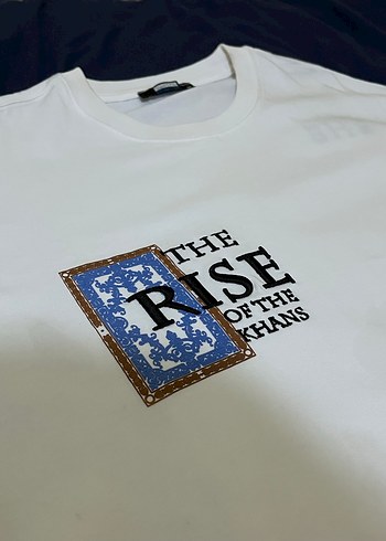 Beyaz Baskılı Pamuklu Erkek Tişört - Görsel 4