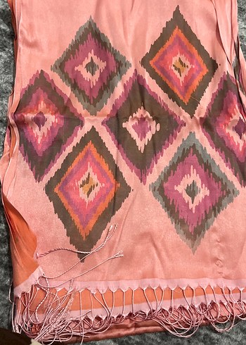 Bohem Çok Renkli Dokuma Kadın Şal - Görsel 3