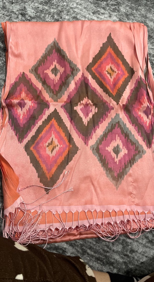 Bohem Çok Renkli Dokuma Kadın Şal - Görsel 2