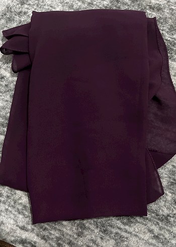 Mürdüm şifon  Kadın Şal - Görsel 2