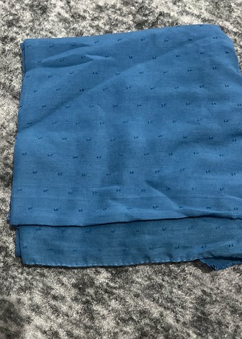 Mavi Kadın Bohem Drapeli Şal - Görsel 2