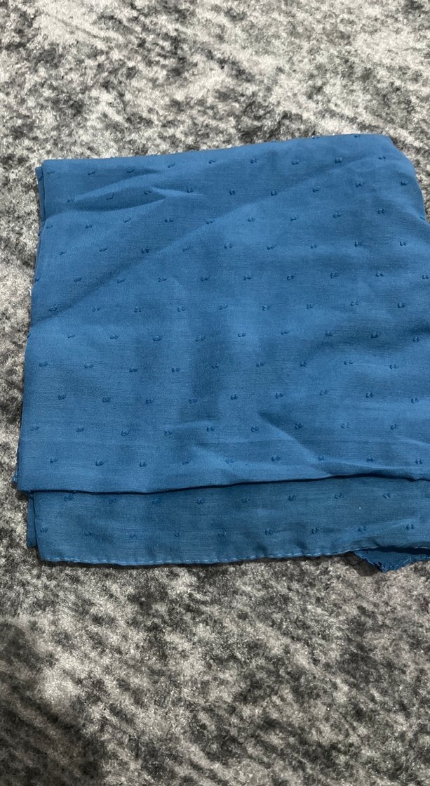 Mavi Kadın Bohem Drapeli Şal - Görsel 2