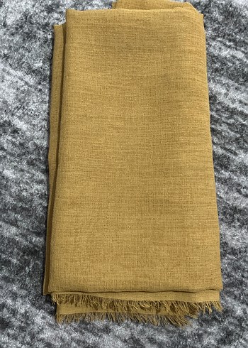 Kadın Keten Bej Şal - Görsel 3