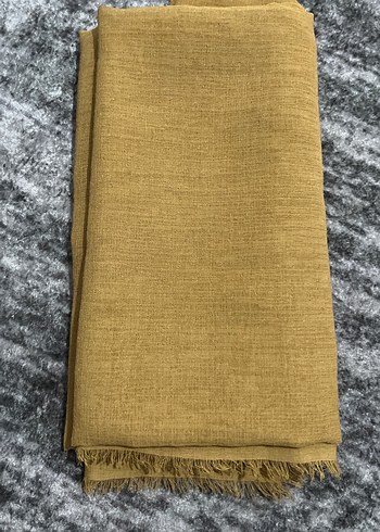 Kadın Keten Bej Şal - Görsel 2