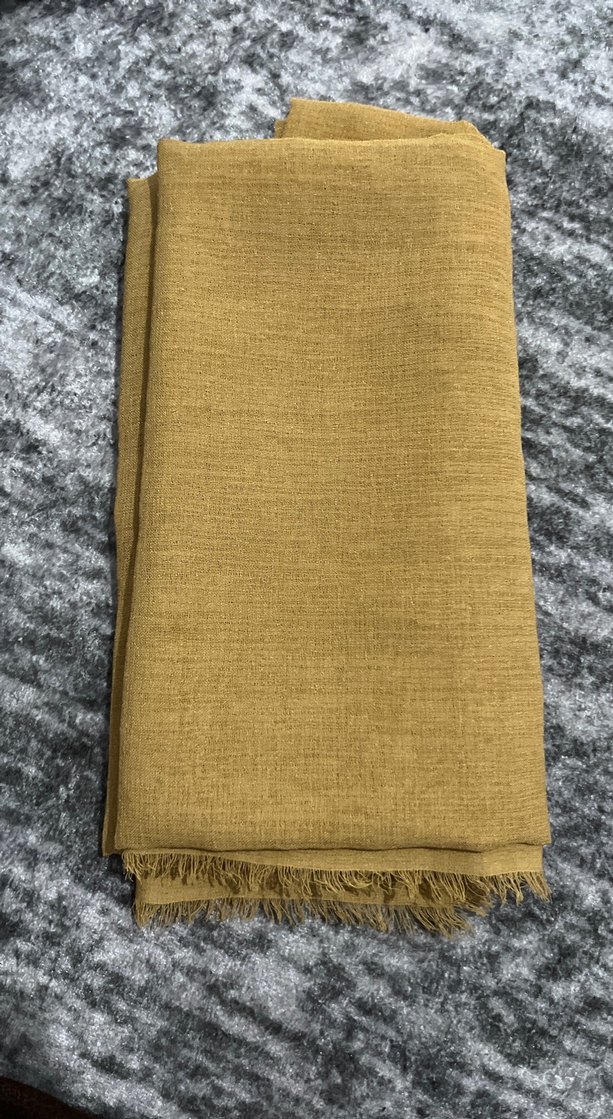 Kadın Keten Bej Şal - Görsel 2