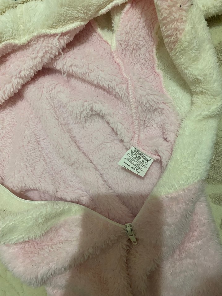 Peluş Detaylı Pembe Bebek Kız Tulumu - Görsel 3