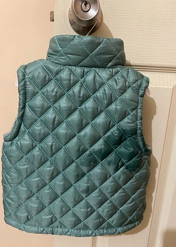 Erkek Çocuk Gri Kapitone Fermuarlı Yelek - Görsel 2