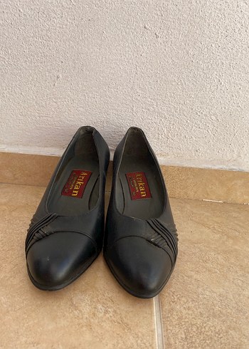 Kadın Siyah Pile Detaylı Stiletto Topuklu Ayakkabı