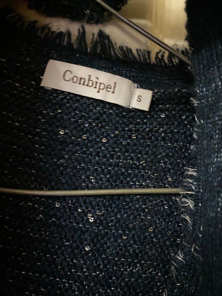 Uzun Gri Triko Kadın Hırka - Görsel 2