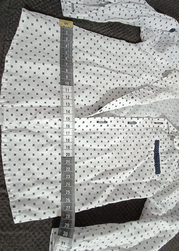 Beyaz Erkek Çocuk Uzun Kollu Gömlek - Görsel 4