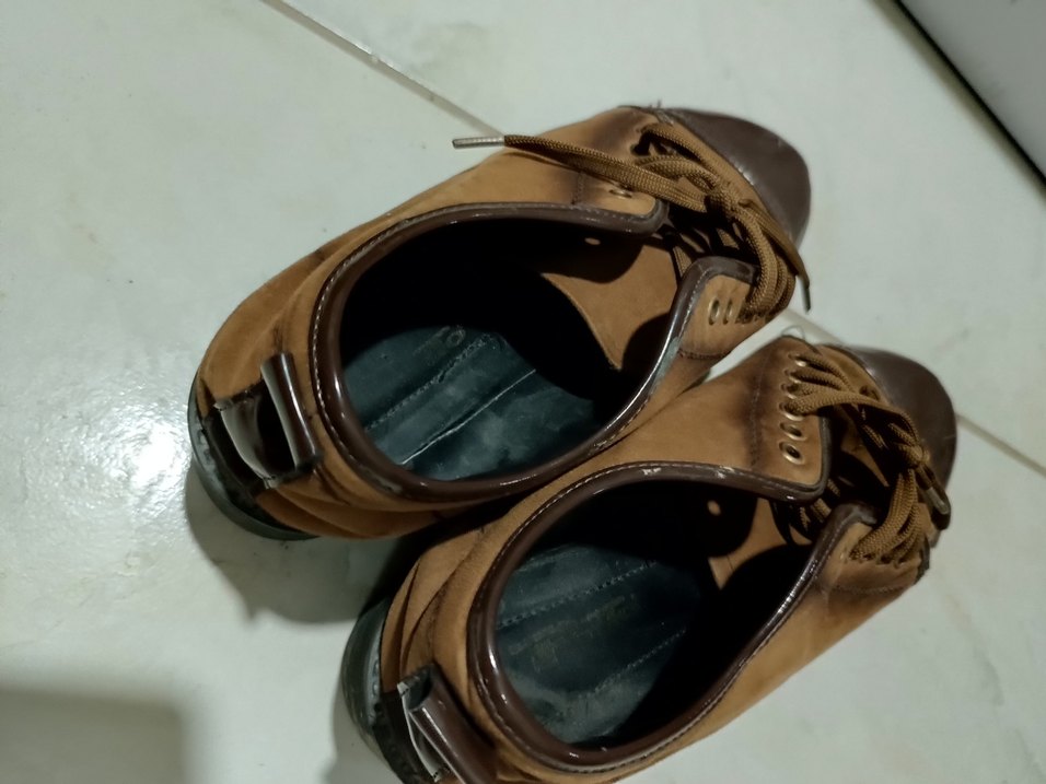 Kahverengi Süet Kadın Günlük Ayakkabı - Görsel 4