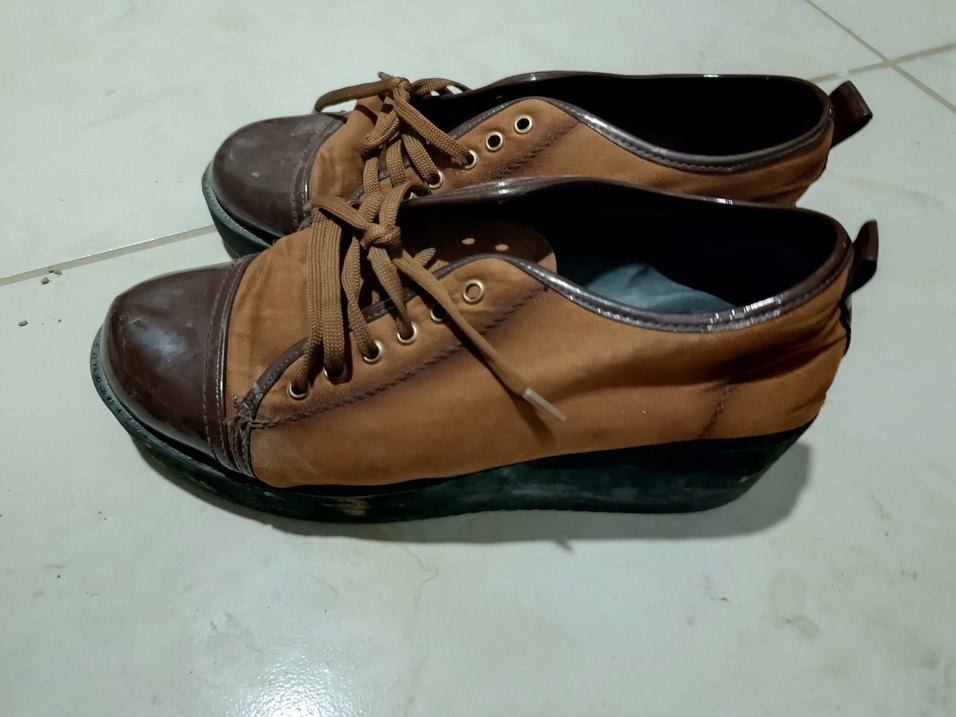 Kahverengi Süet Kadın Günlük Ayakkabı - Görsel 3