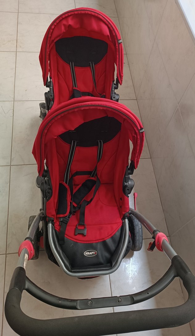 Kraft Marka İkiz Bebek Arabası - Görsel 2