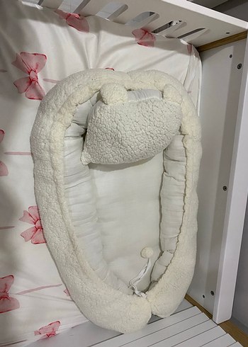 Beyaz Yumuşak Çocuk Uyku Minderi anne yanı - Görsel 2