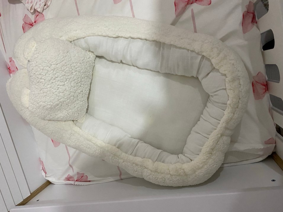 Beyaz Yumuşak Çocuk Uyku Minderi anne yanı - Görsel 3