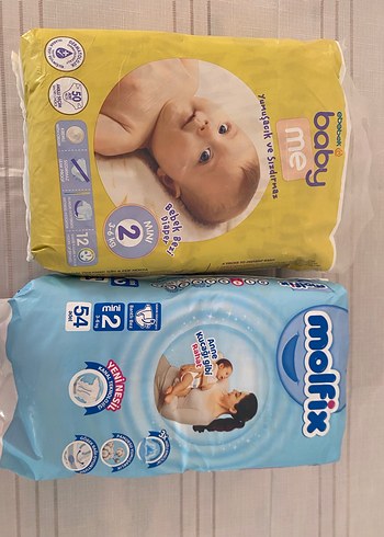 Baby Me ve Molfix Bebek Bezi Seti