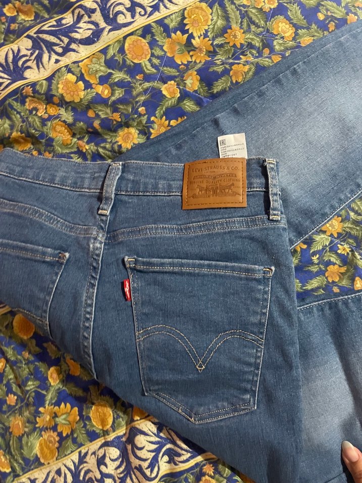 Levis Dar Paça Yüsek Bel 29 Beden Mavi Kadın Denim Pantolon — görsel 3/4