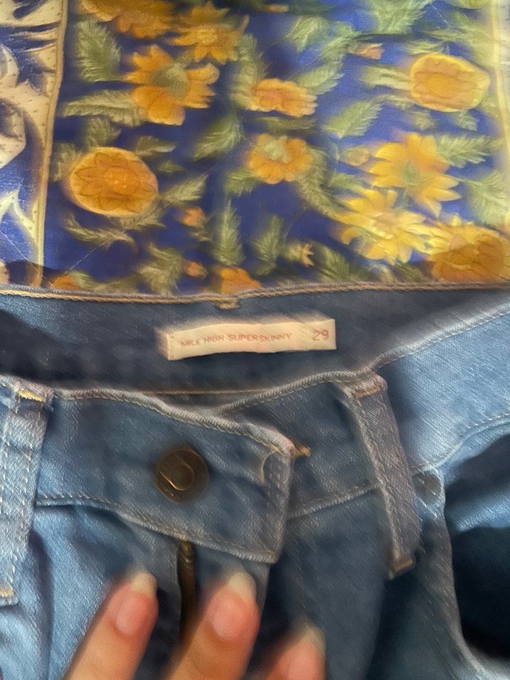 Levis Dar Paça Yüsek Bel 29 Beden Mavi Kadın Denim Pantolon — görsel 2/4