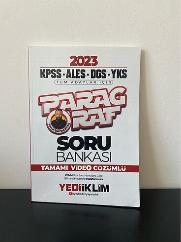 yediiklim yayınları paragraf soru bankası